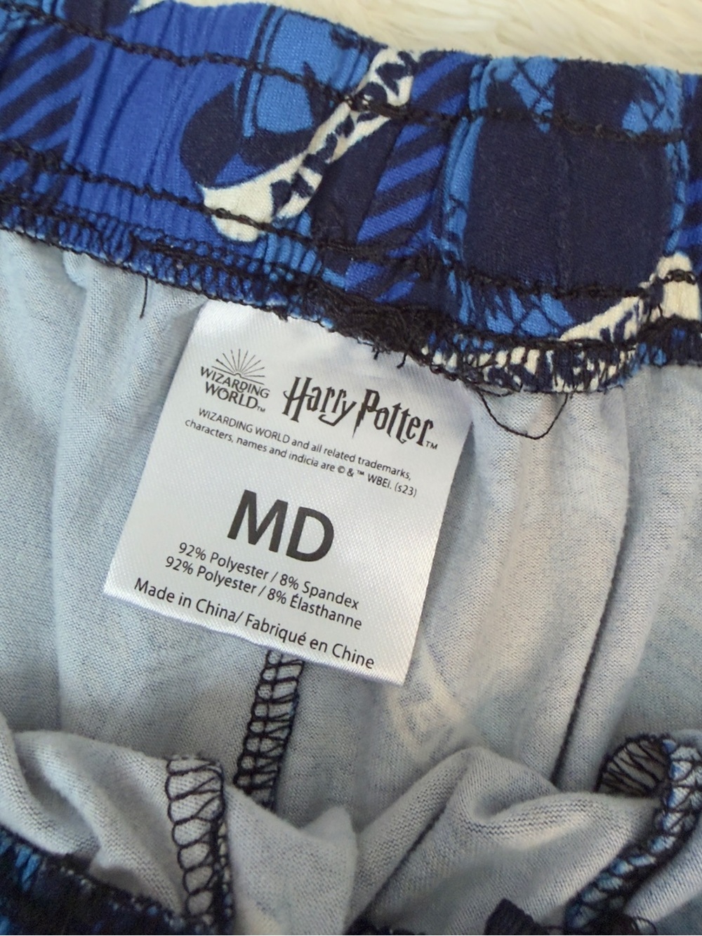 Harry Patter Blue Patterned Lounge Pants - Picture 3 of 3